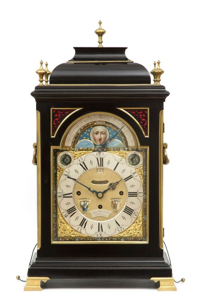 A large English musical bracket clock with 12 melodies, Stephen