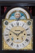 English Ebonised Musical Table Clock Rimbault 1750