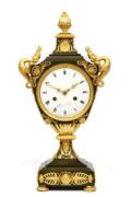 French Empire Ormolu Bronze Urn Clock Dragons 1800