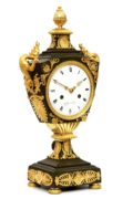 French Empire Ormolu Bronze Urn Clock Dragons 1800