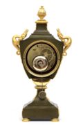 French Empire Ormolu Bronze Urn Clock Dragons 1800