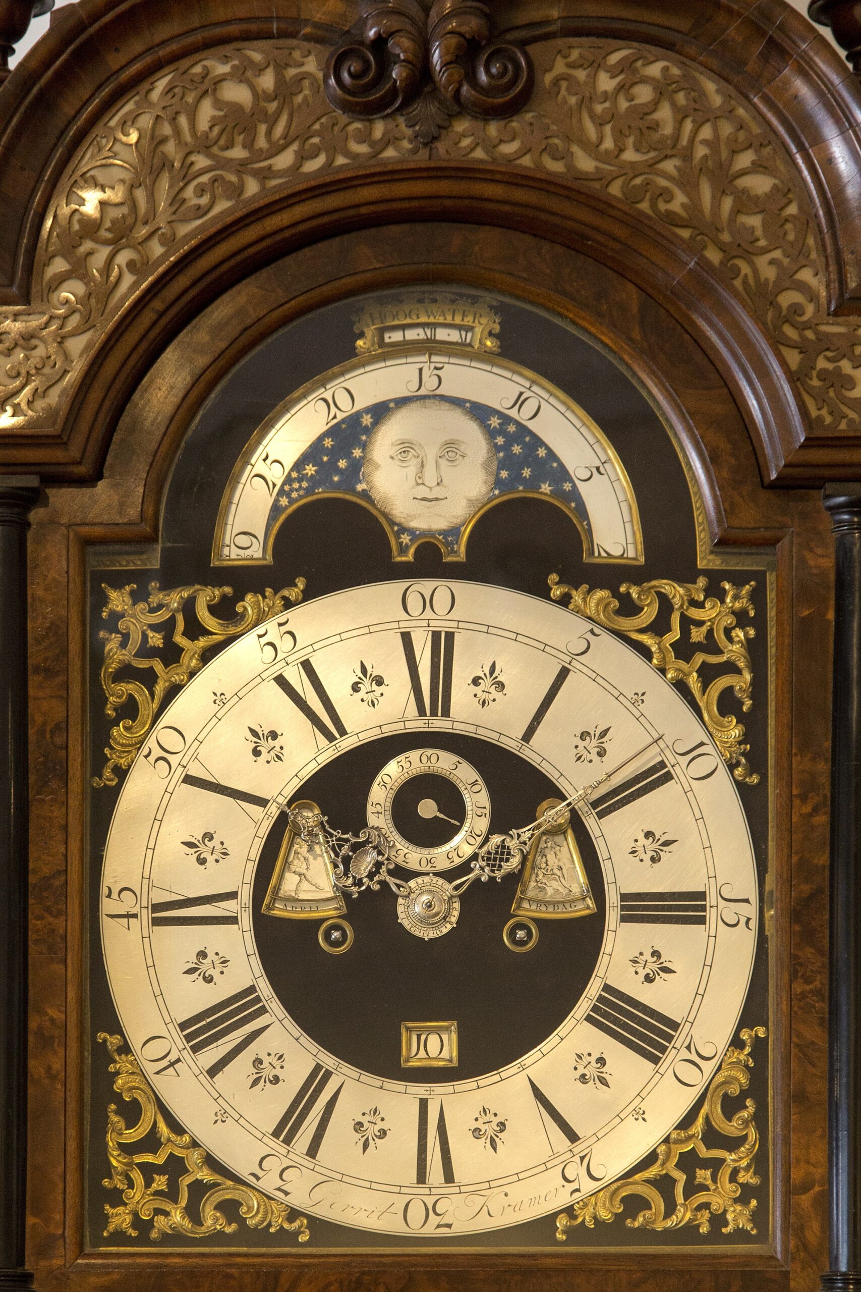 Dutch longcase clock Gerrit Kramer dated 1741