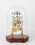 English Brass Skeleton Clock Striking Balance Dent 1840
