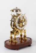 English Brass Skeleton Clock Striking Balance Dent 1840