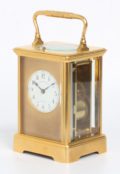 French Corniche Carriage Clock Grottendieck Repeater 1870