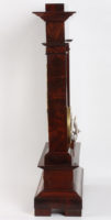 French Empire Mahogany Ormolu Oscillating Portico Clock 1825