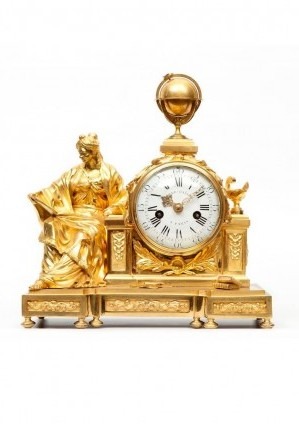 French Louis XVI Ormolu Mantel Clock Urania 1770