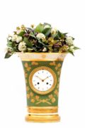 French Empire Sevres Porcelain Urn Mantel Clock 1800