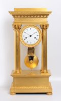 French Charles X Ormolu Portico Regulator Bled 1830