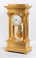 French Charles X Ormolu Portico Regulator Bled 1830