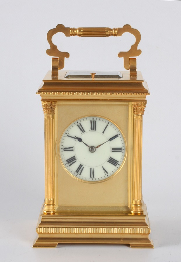 French Corinthian carriage clock Jacot repeater 1890