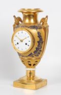 French Empire Porcelain Mantel Clock Sevres Angevin 1800