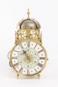 French Lantern Wall Clock Porcelain Dial 1740