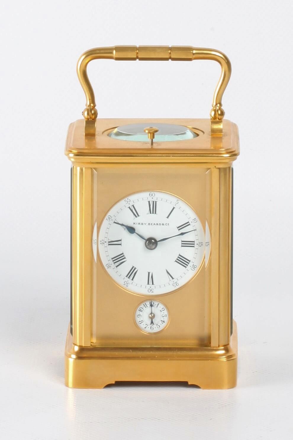 French corniche quarter striking Margaine carriage clock 1880