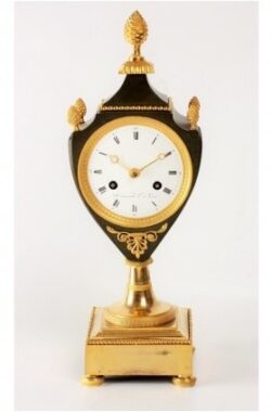 French Empire Ormolu Bronze Urn Clock Armingaud 1800