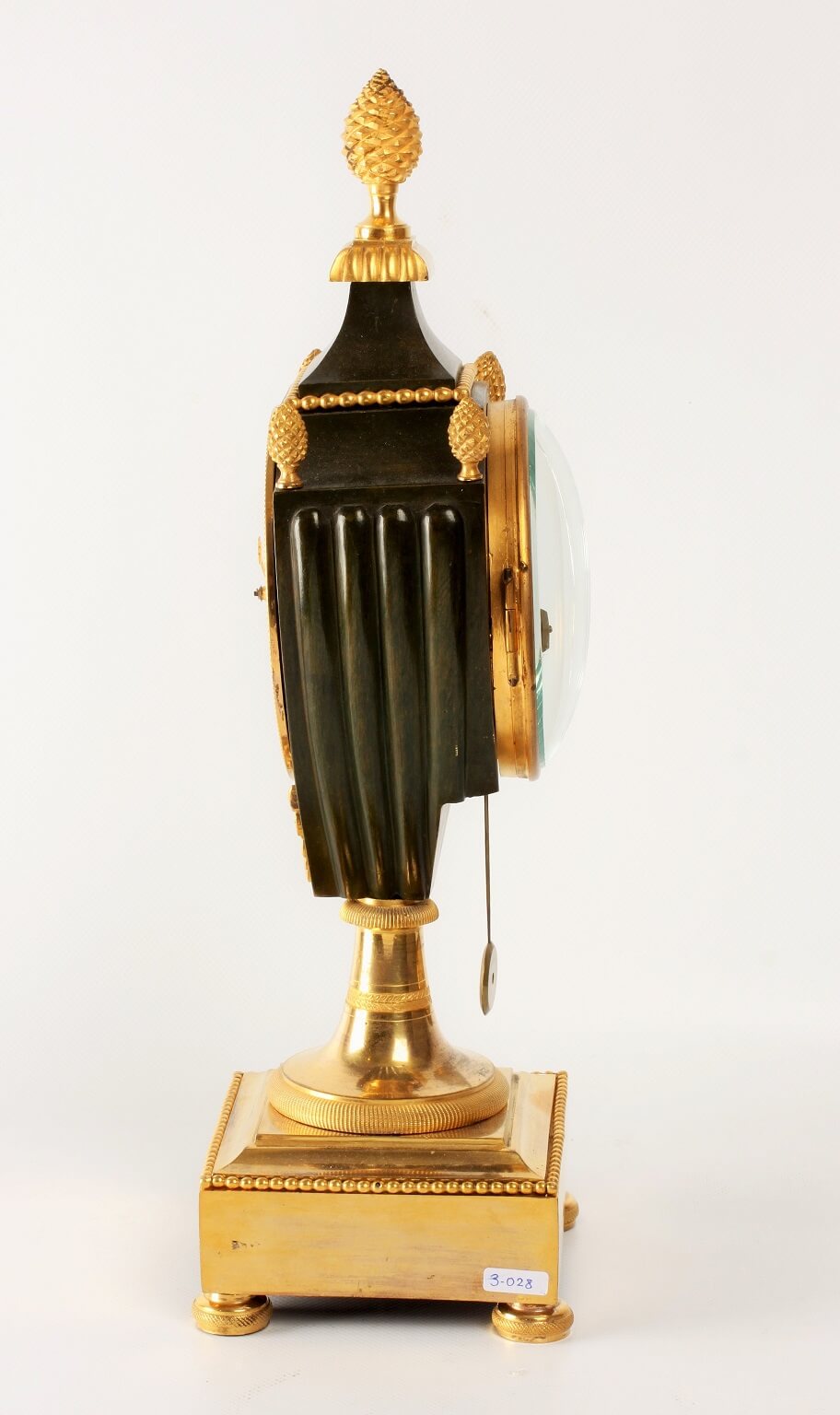 French Empire ormolu bronze urn clock Armingaud 1800