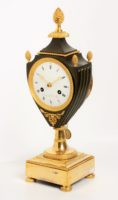 French Empire Ormolu Bronze Urn Clock Armingaud 1800