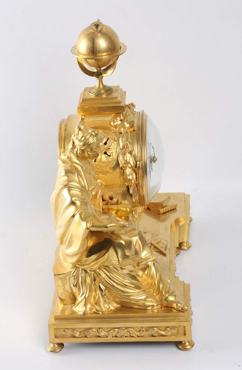 French Louis XVI ormolu mantel clock Urania 1770