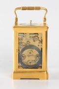 Frenchgilt Quarter Striking Corniche Carriage Clock 1880
