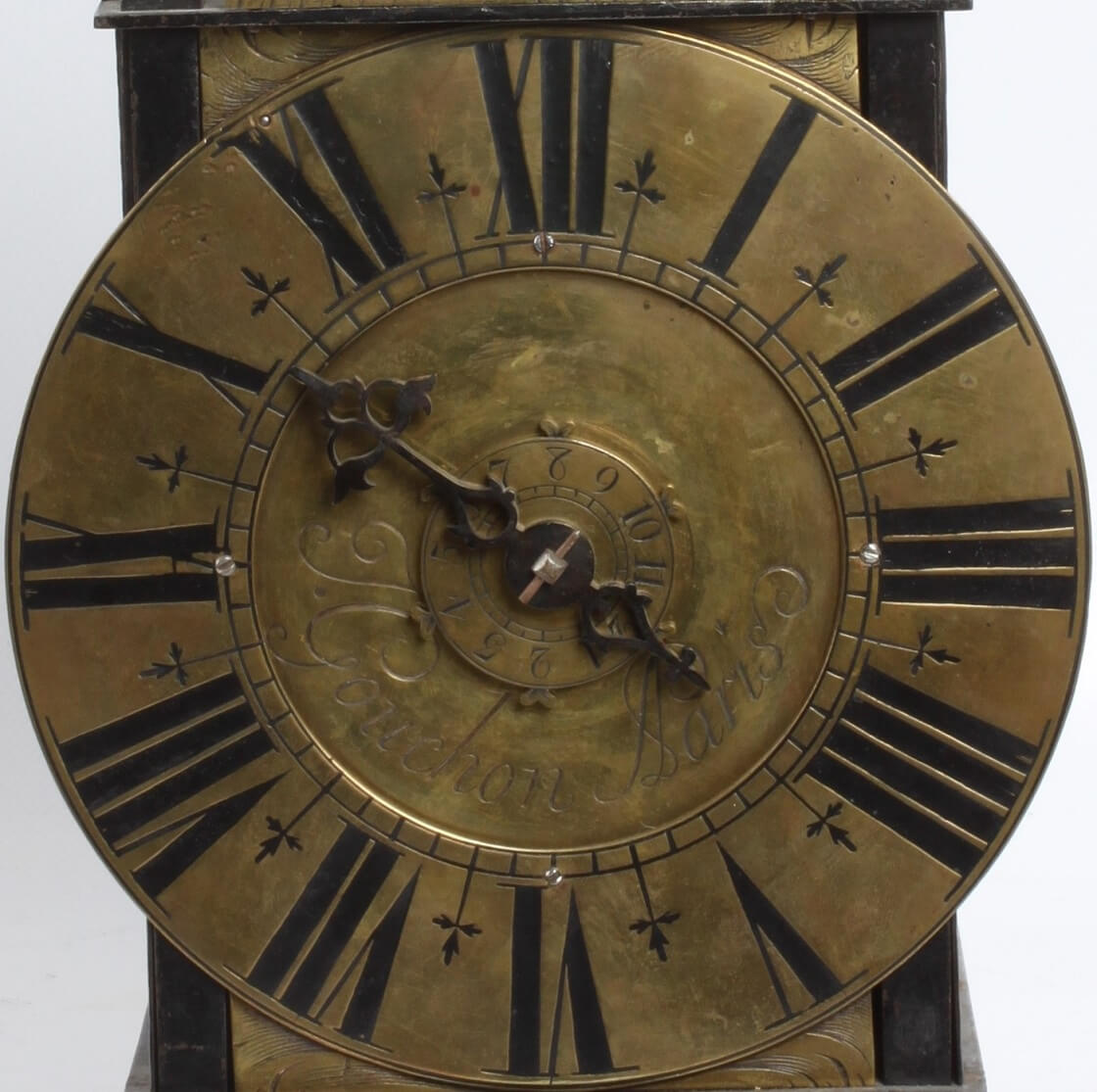 French lantern iron brass wall clock Gouchon 1720