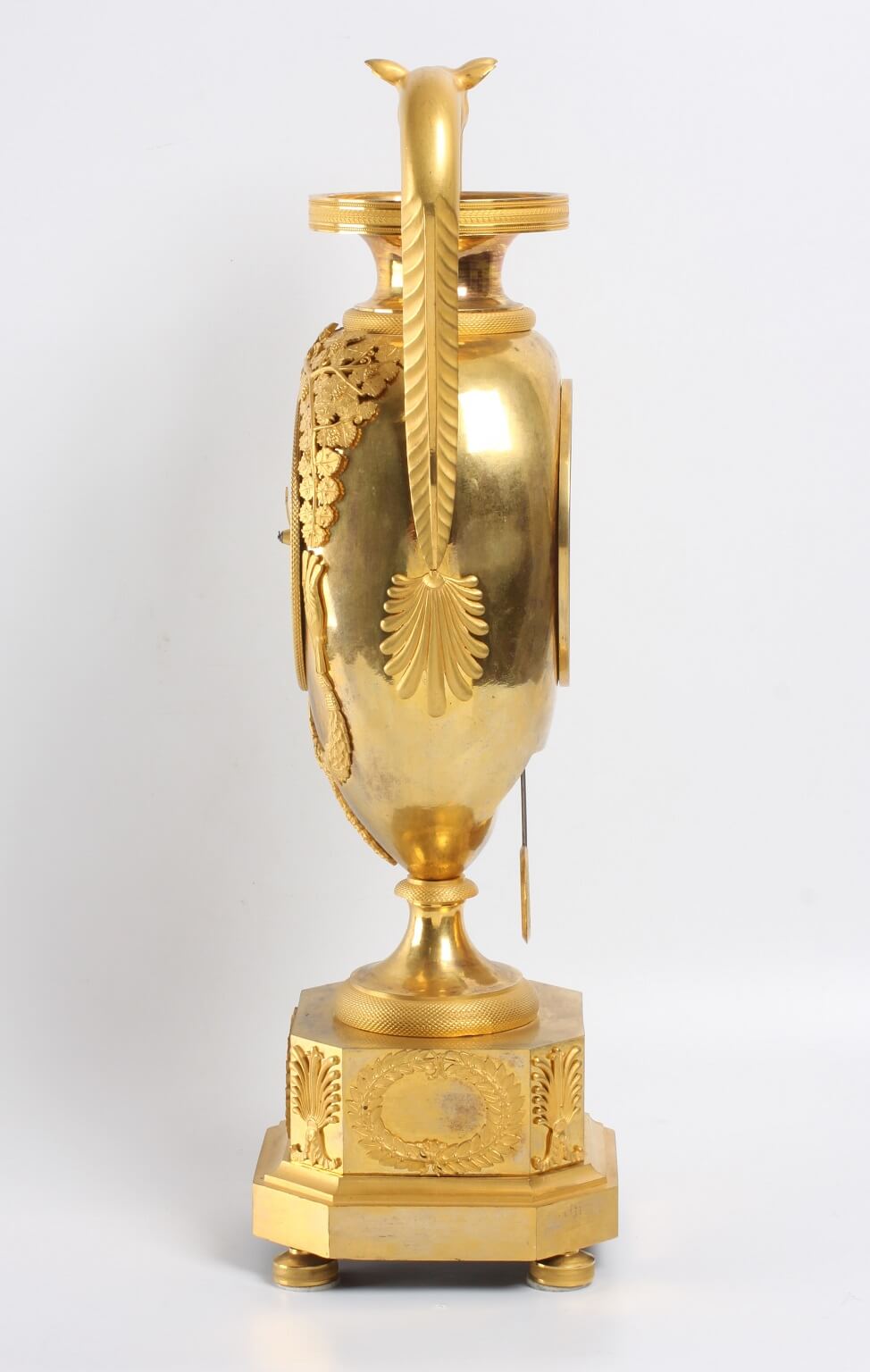 French Empire ormolu urn mantel clock mythical 1800