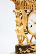 French Empire Ormolu Urn Mantel Clock Griffin Circa 1800