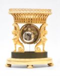 French Empire Ormolu Urn Mantel Clock Griffin Circa 1800