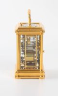 French Gorge Carriage Clock Repeater Alarm 1880