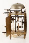 French Brass Lantern Alarm Wall Clock 1720