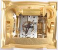French Gilt Carriage Clock Jugendstil Repeater Frost 1890