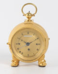 Austrian Gilt Pendule Officier Sonnerie Happacher 1830