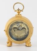 Austrian Gilt Pendule Officier Sonnerie Happacher 1830