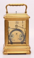 French Gilt Gorge Giant Carriage Clock Drocourt 1870