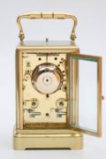 French One Piece Brass Drocourt Carriage Clock 1850