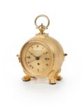 Austrian Gilt Pendule Officier Sonnerie Happacher 1830