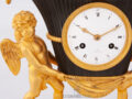 French-Empire-ormolu-gilt-patinated-bronze-sculptural-urn-mantel-clock-pendule-putto-angels-