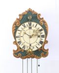 Swiss Polychrome Iron Wall Clock Zappler 1760