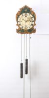 Swiss Polychrome Iron Wall Clock Zappler 1760