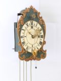 Swiss Polychrome Iron Wall Clock Zappler 1760