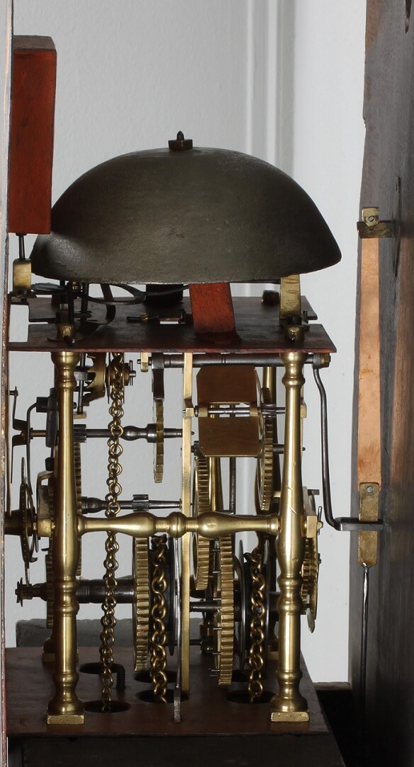 Dutch Frisian wall clock soldier automaton 1800