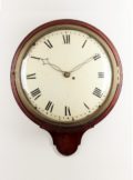 English Mahogany Pub Convex Dial Clock 1820