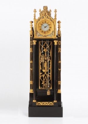 Austrian Ebony Ormolu Neo Gothic Wall Brettl 1840