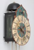 German Polychrome Iron Zappler Wall Clock 1740