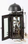 German Polychrome Iron Zappler Wall Clock 1740