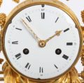 French Louis XVI Ormolu Marble Mantel Clock Bacchante 1790