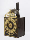 French Morbier Iron Brass Wall Clock Brocard 1740