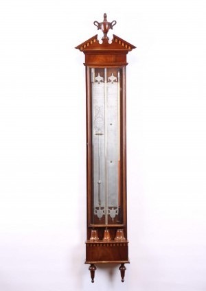 Dutch Louis XVI Mahogany Barometer Stoppani Amsterdam 1800
