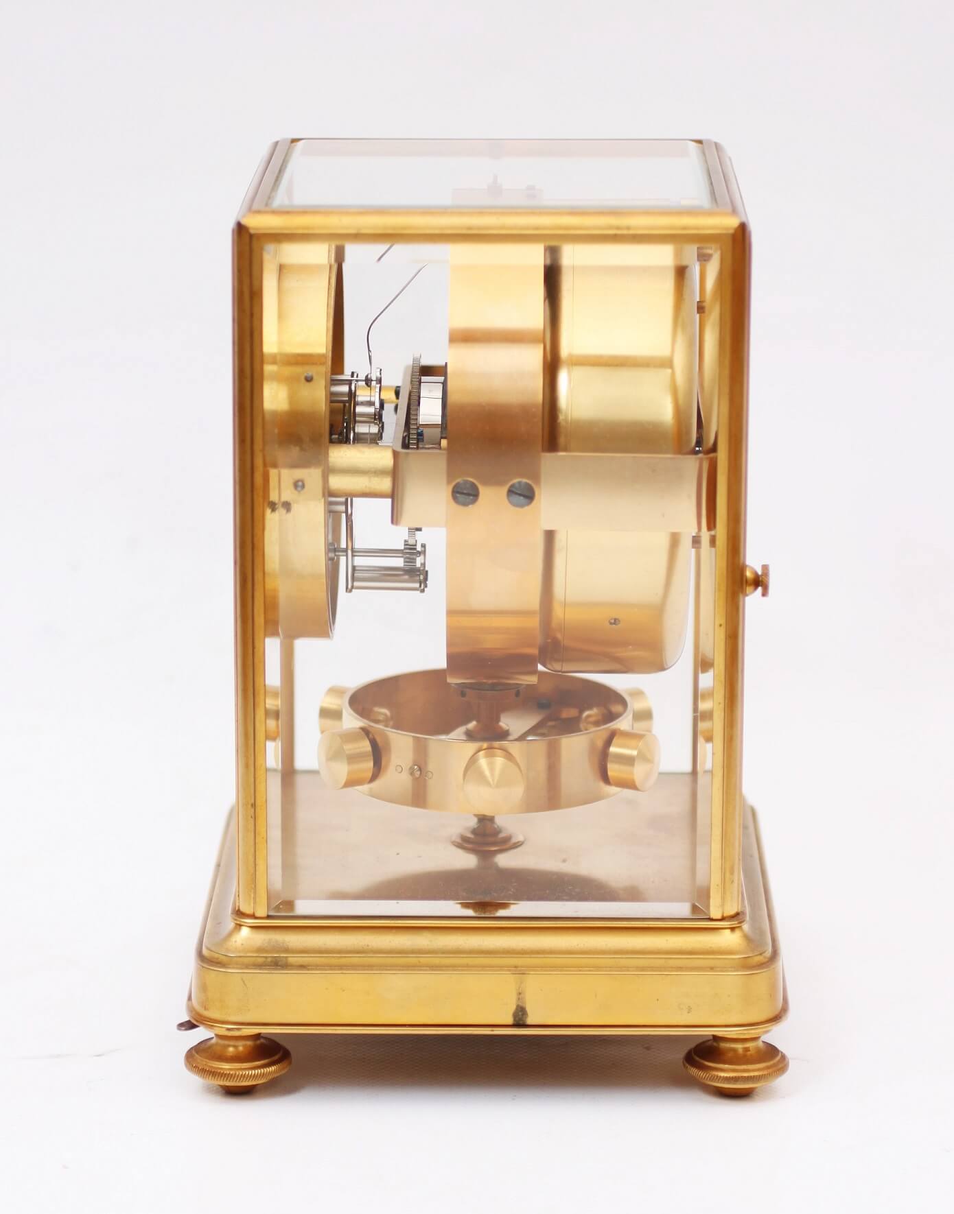 French gilt brass atmos clock Reutter circa 1930