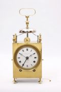 French Brass Capucine Striking Repeating Alarm Travel 1825