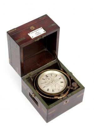 English British Chronometer Mahogany Dobbie McInnes Circa 1880